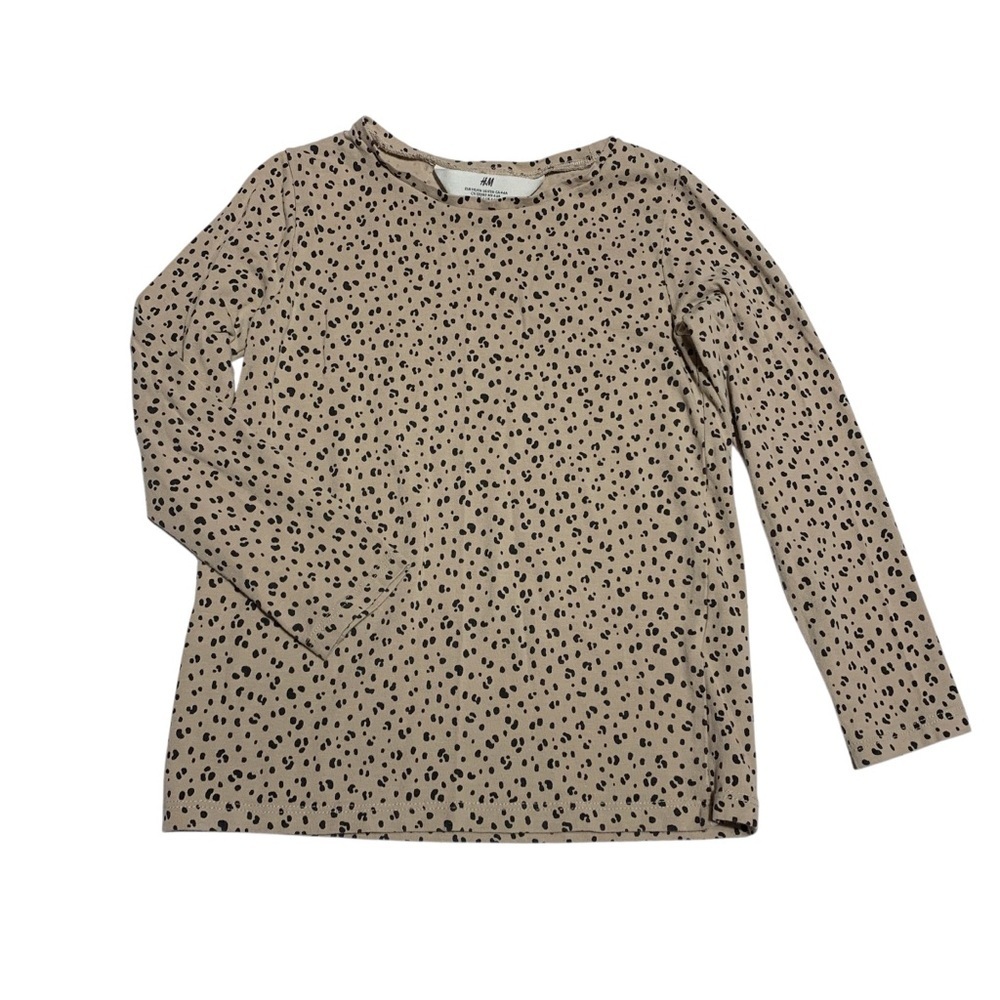 H&M Tan and Black Long Sleeve Kids Tee